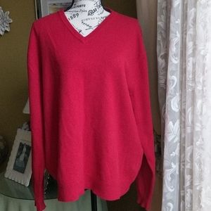 Men's Charter Club v neck cashmere sweater